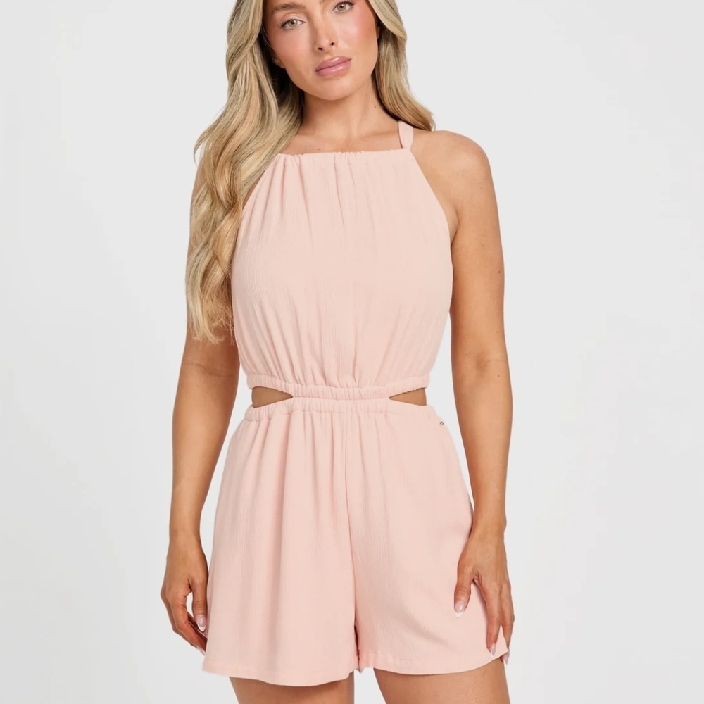 Guess Light Pink Halter Jumpsuit